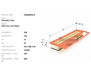 AR9628PM-S TECNECO FILTERS 